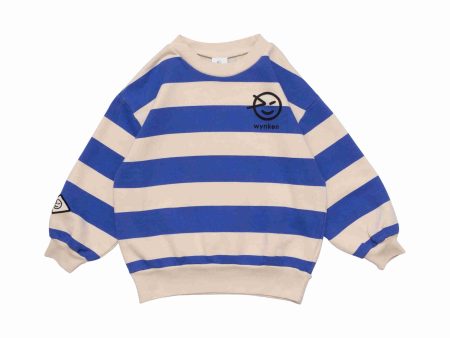 Boys & Girls Blue Stripe Cotton Sweatshirt Supply