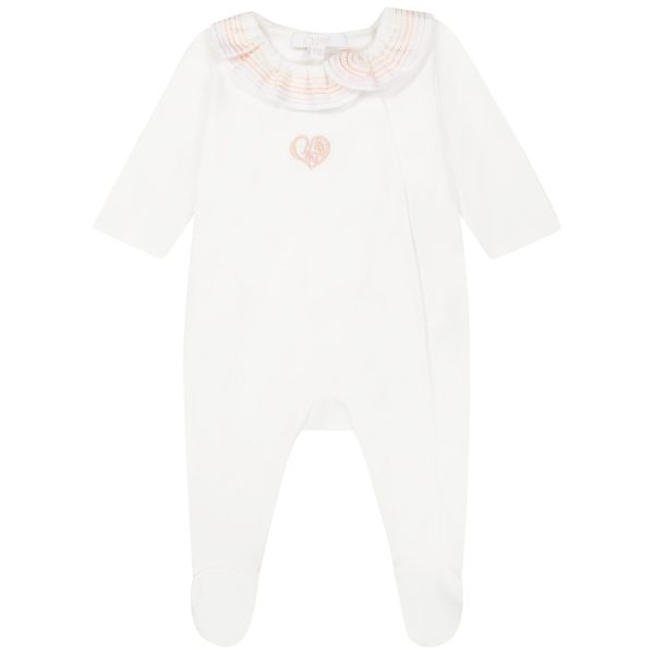 Baby Boys & Girls White Cotton Babysuit Set (2 Pack) For Discount