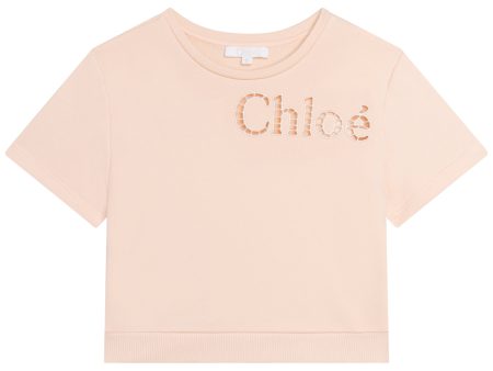 Girls Pink Cotton T-Shirt For Sale