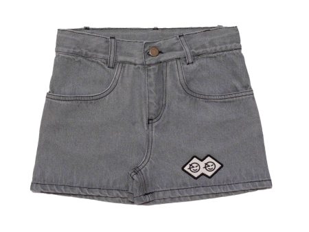 Boys & Girls Grey Logo Cotton Shorts Sale