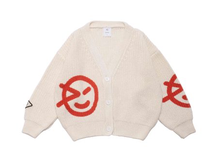 Girls White Cotton Cardigan Online now