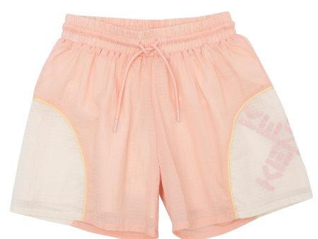 Boys & Girls Pink Logo Shorts Fashion