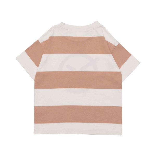 Girls Caramel Stripe Cotton T-Shirt Sale