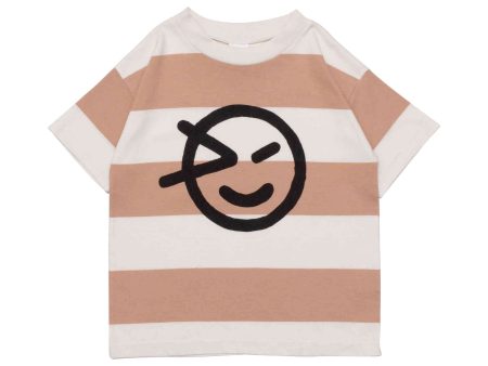 Girls Caramel Stripe Cotton T-Shirt Sale