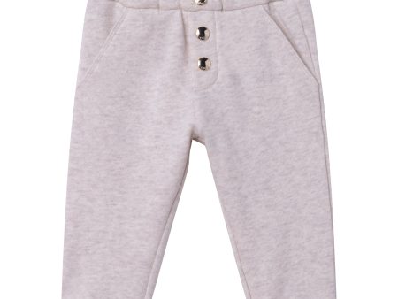 Baby Boys & Girls Grey Cotton Trousers Online Hot Sale