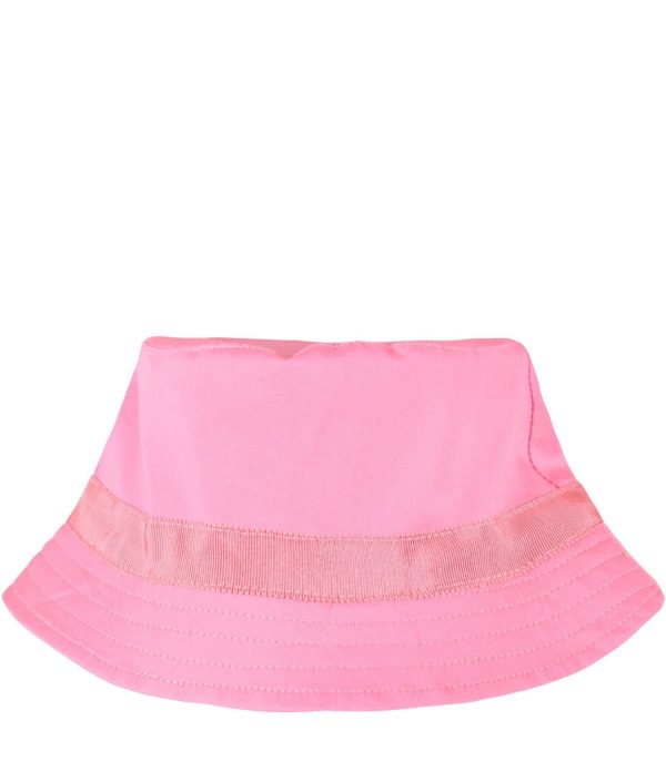 Girls Pink Logo Cotton Hat on Sale