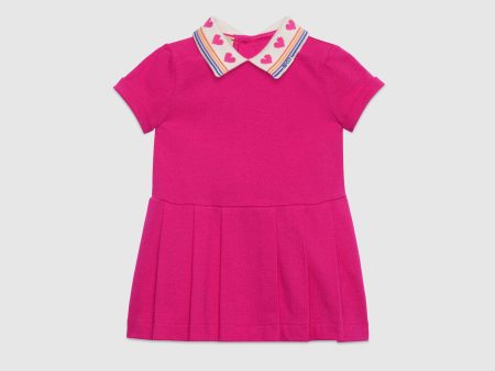 Baby Girls Bright Pink Cotton Dress Sale