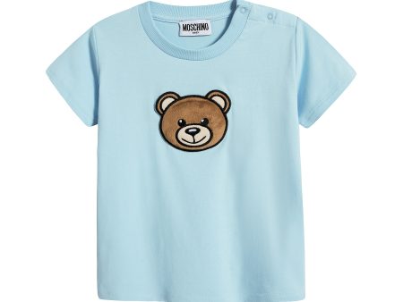 Baby Boys & Girls Blue Cotton T-Shirt Hot on Sale