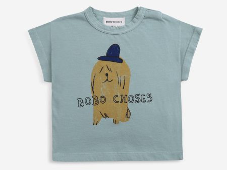 Baby Boys & Girls Blue Logo Cotton T-Shirt on Sale