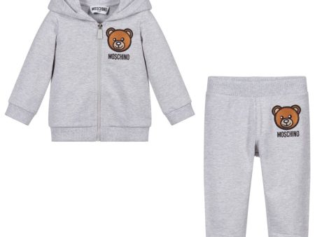 Baby Boys & Girls Grey Cotton Set Online now