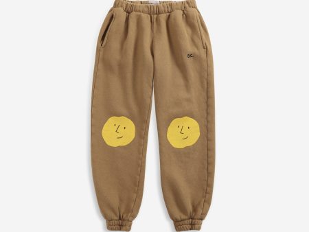 Boys & Girls Brown Printed Cotton Trousers Hot on Sale