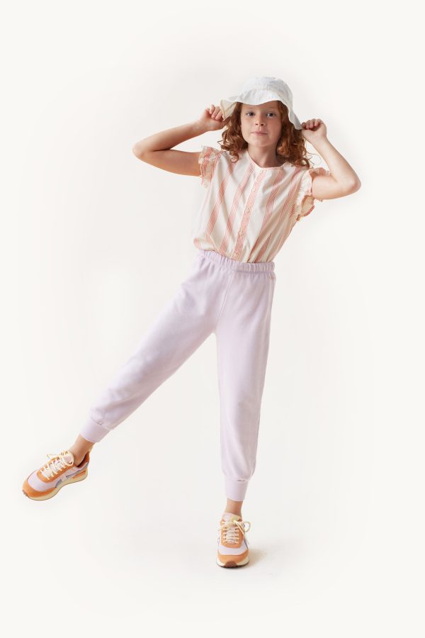 Boys & Girls Purple Cotton Trousers For Cheap