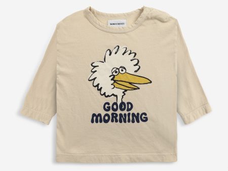 Baby Boys & Girls Beige Birdie Cotton T-Shirt For Sale