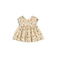 Girls Cream Flowers Dress For Discount