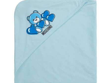 Baby Boys & Girls Blue Cotton Blanket For Sale