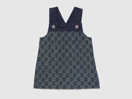 Baby Girls Blue GG Logo Dress Online Hot Sale