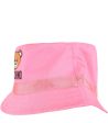 Girls Pink Logo Cotton Hat on Sale