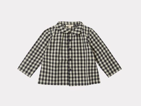 Baby Boys & Girls Blue Check Cotton Shirt Online Sale