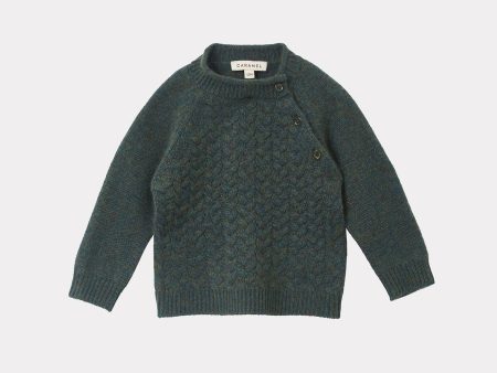 Baby Boys & Girls Dark Green Cashmere Sweater on Sale